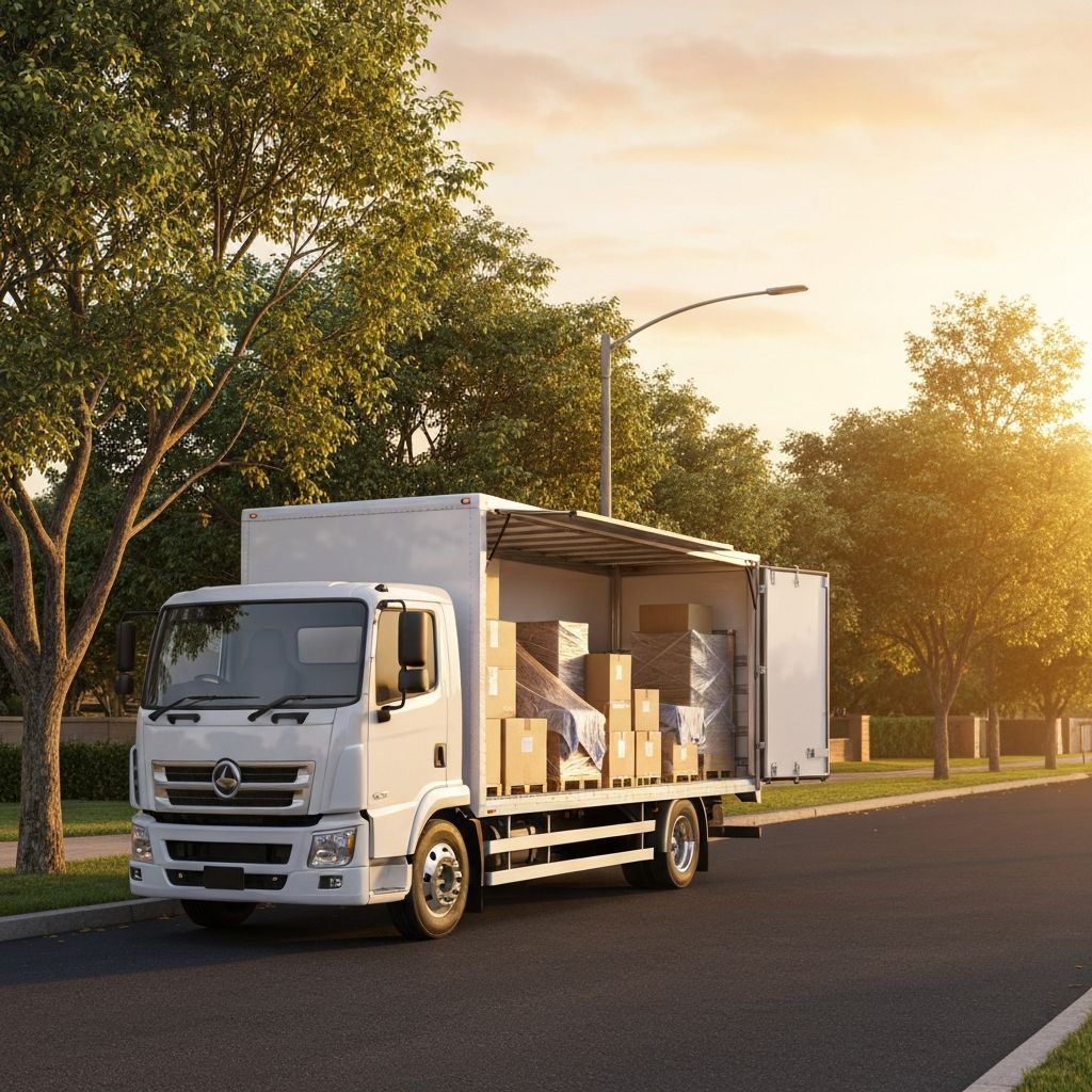 Professional moving truck ready for a removal job in NSW